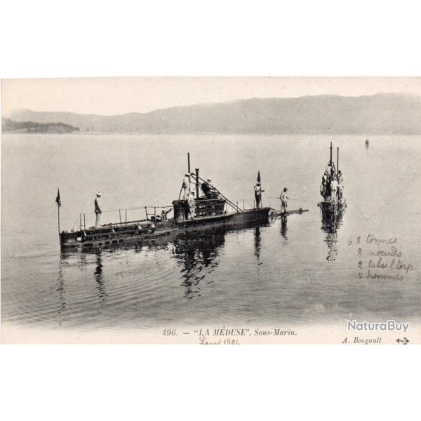 CPA - MARINE DE GUERRE -  "LA MEDUSE ' Sous - Marin - N�6035