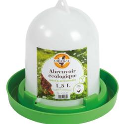 Abreuvoir plastique ligne verte 1.5 l