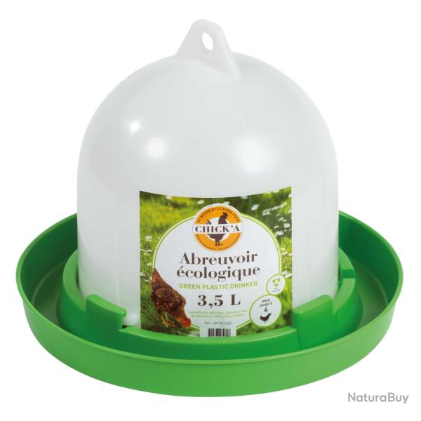 Abreuvoir volaille ligne verte 3.5 l