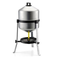 Abreuvoir sipho&iuml;de galvanis&eacute; sur pied 22 L pour 25 poules