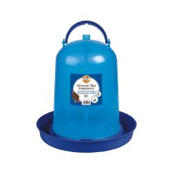 Abreuvoir bleu transparent 8L