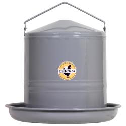 Abreuvoir en m&eacute;tal gris, 10 L