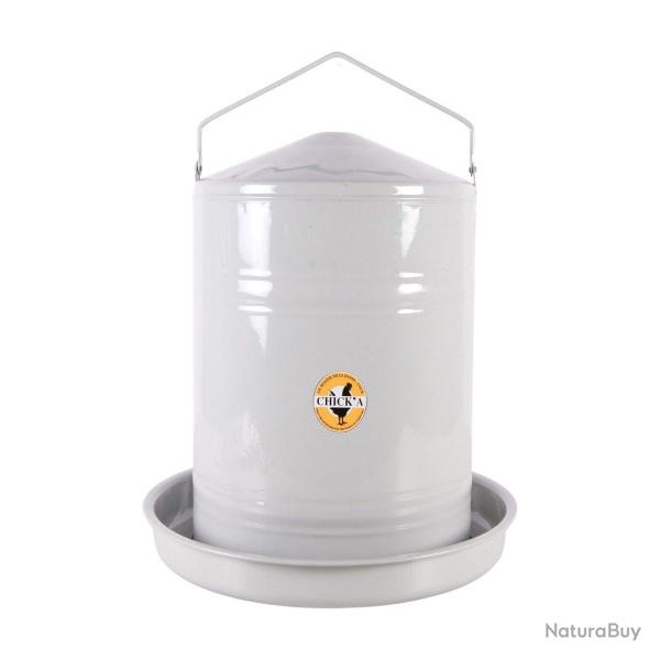 Abreuvoir en m�tal gris, 20 L