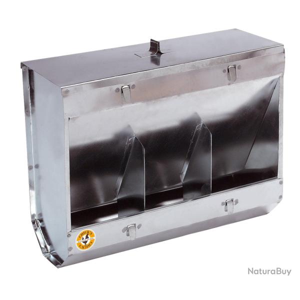 Mangeoire pour lapin en m�tal, 3 compartiments