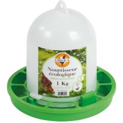 Nourrisseur &agrave; tr&eacute;mie ligne verte, 1 kg CHICK'A