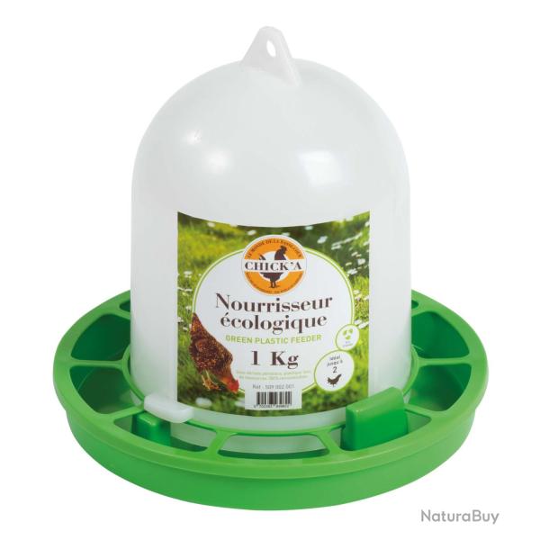 Nourrisseur � tr�mie ligne verte, 1 kg CHICK'A