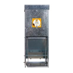 Mangeoire &agrave; tr&eacute;mie anti-nuisibles en acier galvanis&eacute; 30 L CHICK'A