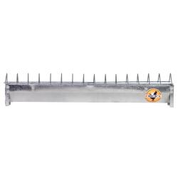 Mangeoire en acier galvanis&eacute; 50 cm pour 15 poussins