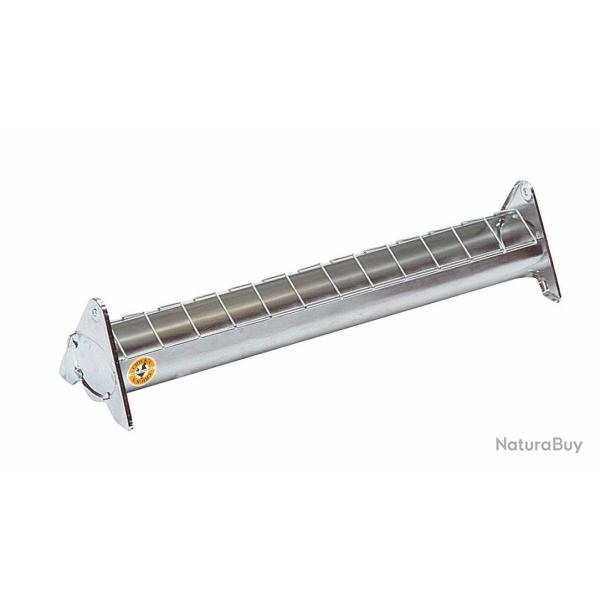 Mangeoire en acier galvanis� � grille mobile 50 cm pour 20 poussins