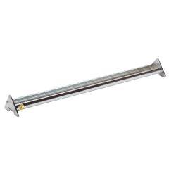 Mangeoire en acier galvanis&eacute; &agrave; grille mobile 100 cm pour 40 poussins