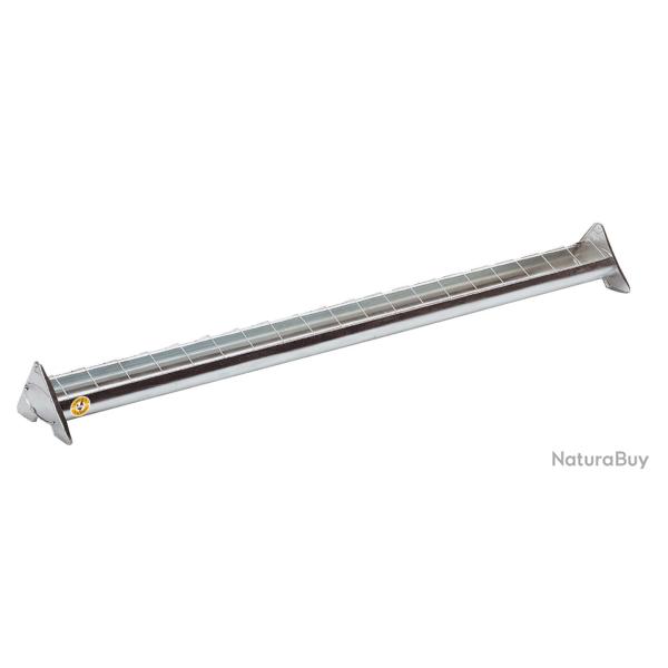 Mangeoire en acier galvanis� � grille mobile 100 cm pour 40 poussins