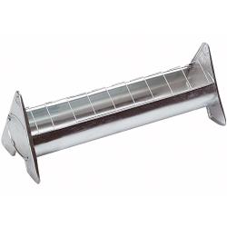 Mangeoire en acier galvanis&eacute; &agrave; grille mobile 50 cm pour 6 poulets