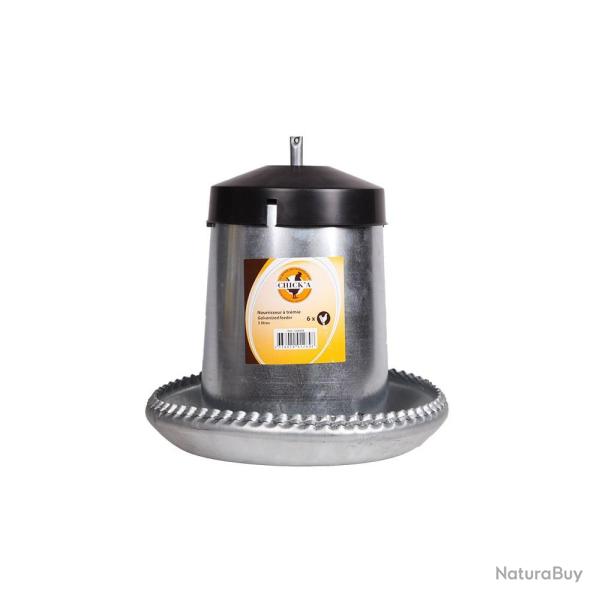 Nourrisseur � tr�mie �maill� 5 L pour 6 poules