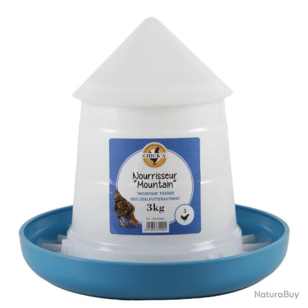 Nourrisseur Mountain conique bleu 3 kg