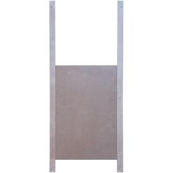 Glissi&egrave;re en aluminium + Trappe en aluminium 33*22cm