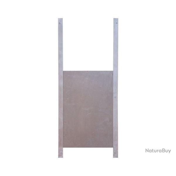 Glissi�re en aluminium + Trappe en aluminium 33*22cm