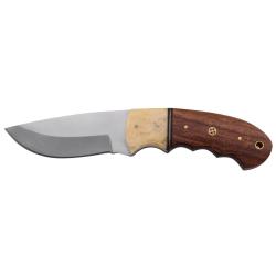 Couteau manche en bois de cerf avec &eacute;tui