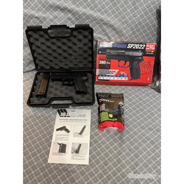 Airsoft - r�plique SigSauer SP2022 + accessoires