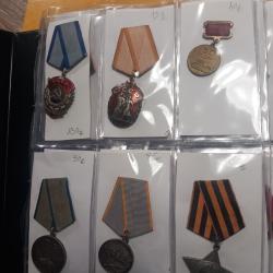 66 m&eacute;dailles d&eacute;corations URSS russe