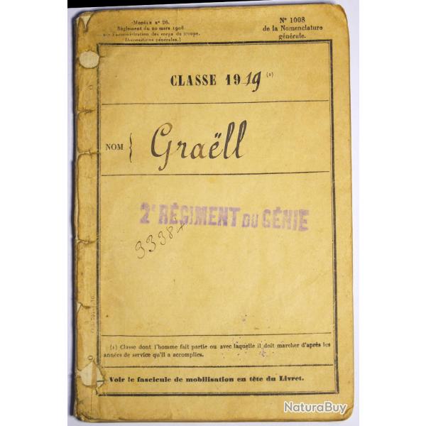 Livret militaire g�nie ww1 ww2 vaccination militaria