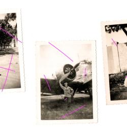 Photographies originales - Parachutiste en Indochine, ann&eacute;e 1951 -Gurkha et junker ju 52, militaria