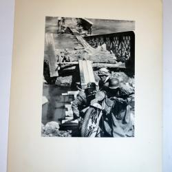 Grande Photogravure Originale - Motard soldat all. ww2