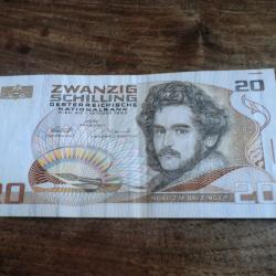 billet autriche 20  schilling / D 339444 S