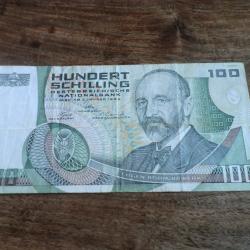 billet autriche 100 schilling / F 428440 X