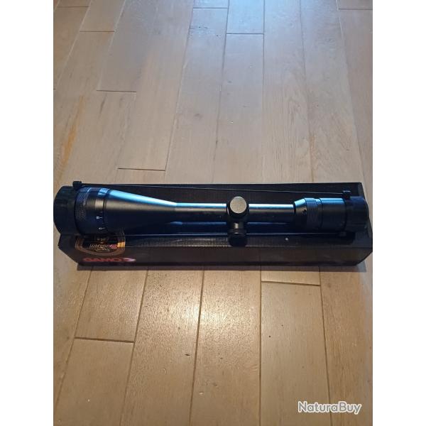 Lunette de tir Gamo 6-24x50 AO avec collier de montage et rail de fixation