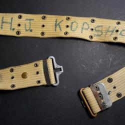 Ceinturon US ww2 nominatif marquages