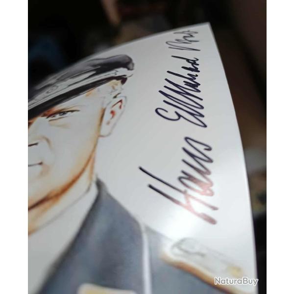 Autographe ORIGINAL As de l'aviation Hans-Ekkehard Bob