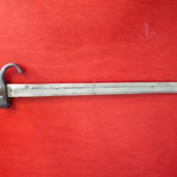 Ba&iuml;onnette fran&ccedil;aise mod&egrave;le 1892 deuxi&egrave;me type pour mousqueton Berthier