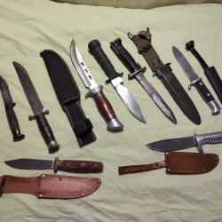 Lot de poignards couteaux militaria scoot civile