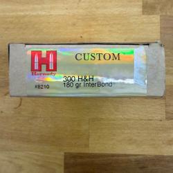 Vends munition hornady Custom Interbond 300 H&H Magnum