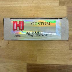 Vends munition hornady Custom Interbond 300 H&H Magnum