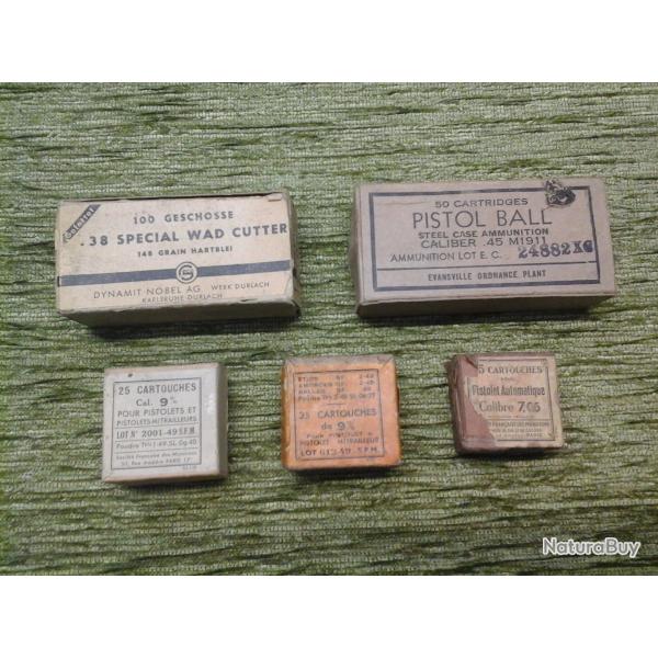 Boite de munition vide de collection.