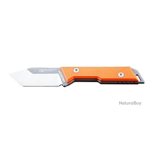 Couteau fixe NN Knives Proto City Tanto Orange