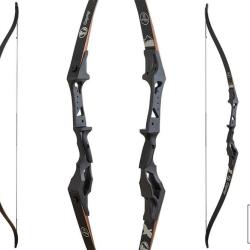 Arc recurve chasse T/D Sanlida Osprey 58 pouces Noir RH 45 lbs 58"