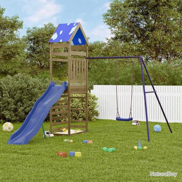 Aire de jeux d'ext�rieur bois de pin impr�gn�
