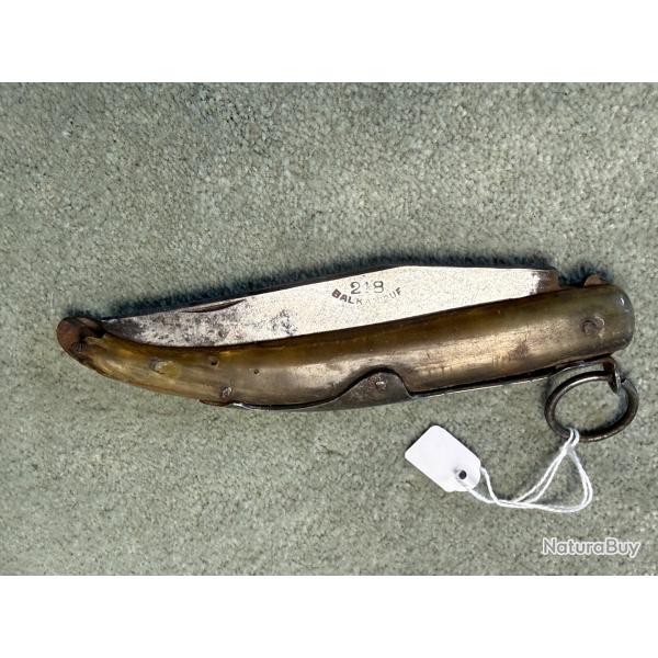 COUTEAU DE POILU  A CRAN D'ARR�T. WW 1