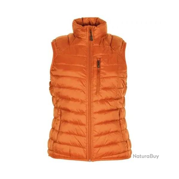 Gilet Isolant Sans Manche Pinewood Abisko Femme Orange
