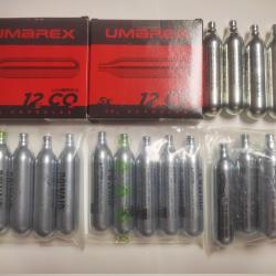 5 cartouches d'entretien de 12gr et 25 cartouches de CO2 de 12gr