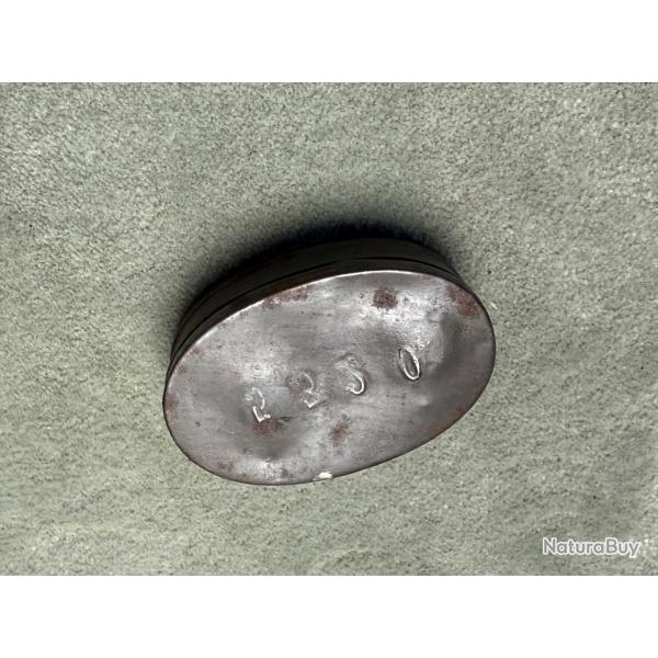 BOITE A GRAISSE DE  LEBEL  AVEC MATRICULE  W W 1