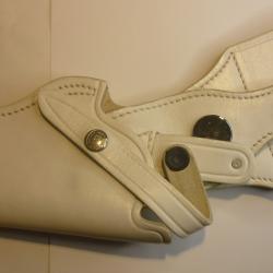 ETUI CUIR BLANC BRUNO POUR SMITH AND WESSON MOD 19