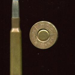 7 x 57 R Mauser - ancien marquage Allemand : DWM/M93B /7 x 57R/ - balle nickel pointe plomb