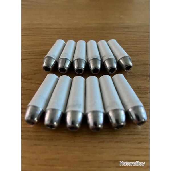 Cartouches papier 2g Suisse n�1 pointes creuses x96 sous vide (.454)