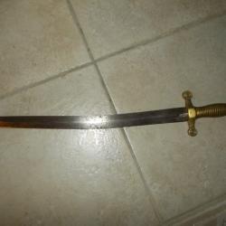 ancien glaive infanterie 1831 enfant ? lame tordue mililtaria arm&eacute;e militaire soldat xix eme vintage