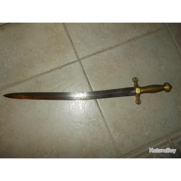 ancien glaive infanterie 1831 enfant ? lame tordue mililtaria arm�e militaire soldat xix eme vintage