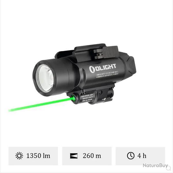 Olight Baldr Pro Lampe Tactique avec Laser Vert