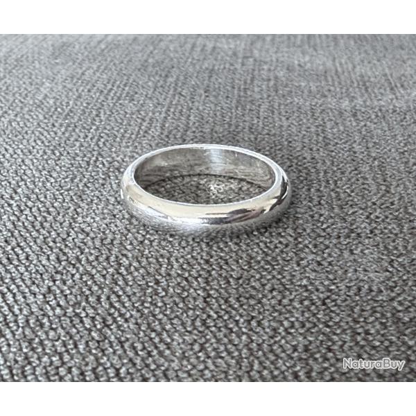 Anneau neuf argent massif - taille 51